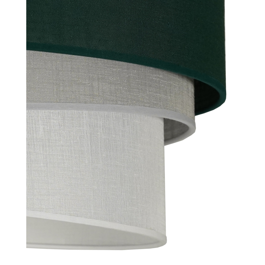 Duolla - Luster na lanku TRIO 1xE27/15W/230V pr. 45 cm zelená/šedá/biela