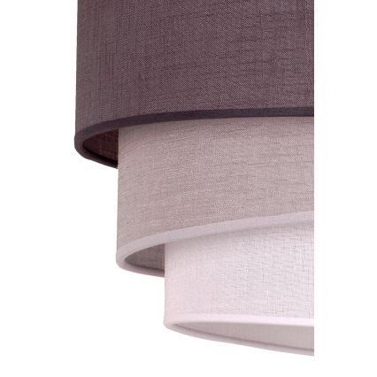 Duolla - Luster na lanku TRIO 1xE27/40W/230V pr. 45 cm antracit/šedá/biela