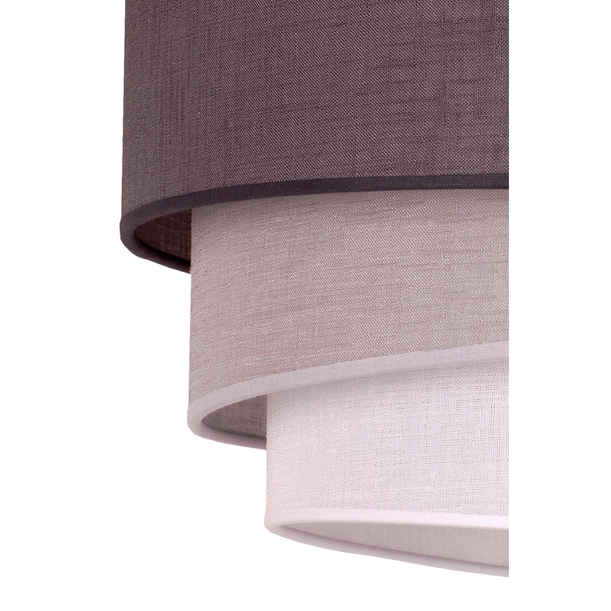 Duolla - Luster na lanku TRIO 1xE27/40W/230V pr. 45 cm antracit/šedá/biela