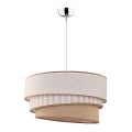 Duolla - Luster na lanku TRIO 1xE27/40W/230V pr. 45 cm béžová/hnedá