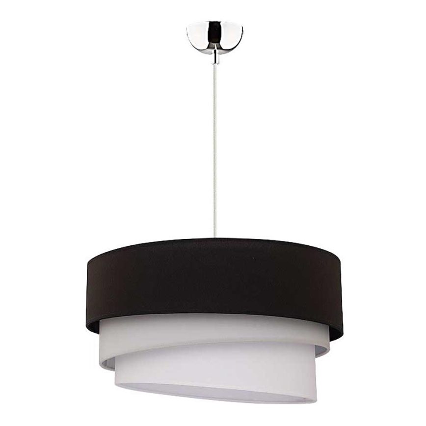 Duolla - Luster na lanku TRIO 1xE27/40W/230V pr. 45 cm čierna/šedá/biela