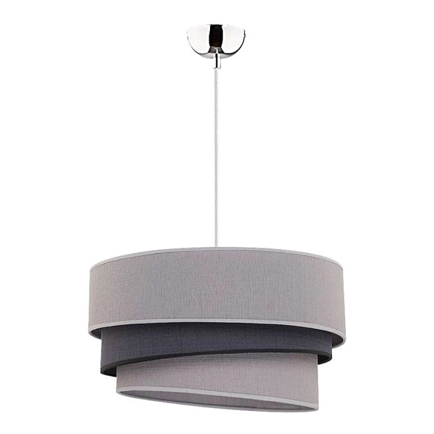 Duolla - Luster na lanku TRIO 1xE27/40W/230V pr. 45 cm šedá/čierna