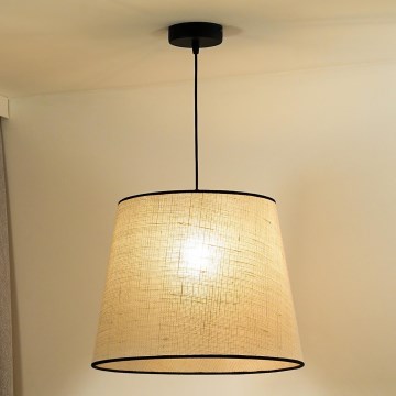 Duolla - Luster na lanku YUTE 1xE27/15W/230V pr. 38 cm šedá/čierna