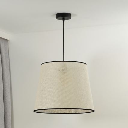 Duolla - Luster na lanku YUTE 1xE27/15W/230V pr. 38 cm šedá/čierna