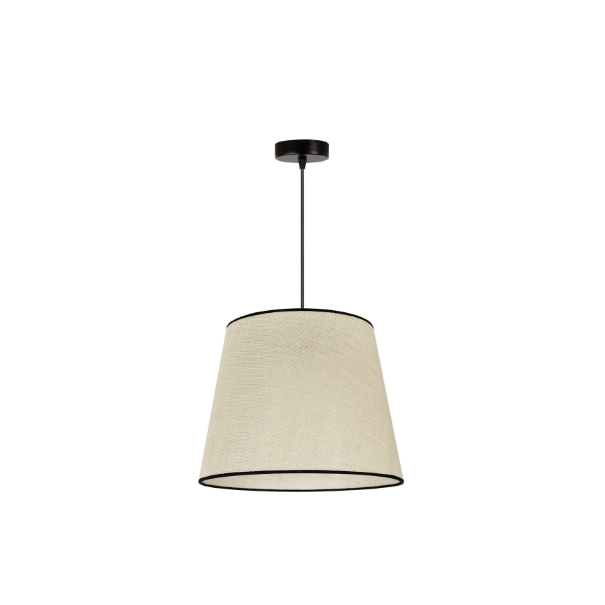 Duolla - Luster na lanku YUTE 1xE27/15W/230V pr. 38 cm šedá/čierna