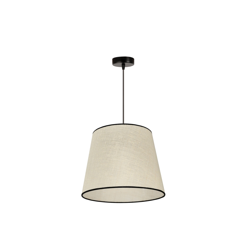 Duolla - Luster na lanku YUTE 1xE27/15W/230V pr. 38 cm šedá/čierna