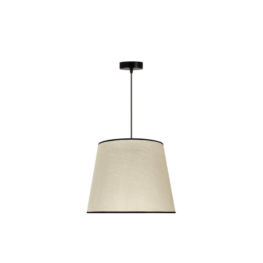 Duolla - Luster na lanku YUTE 1xE27/15W/230V pr. 38 cm šedá/čierna