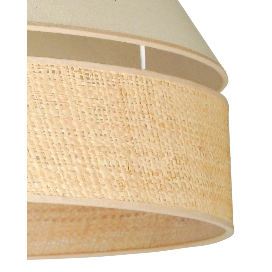 Duolla - Luster na lanku YUTE AVIGNON 1xE27/15W/230V pr. 60 cm krémová/béžová