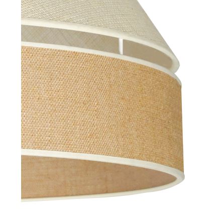 Duolla - Luster na lanku YUTE AVIGNON 1xE27/15W/230V pr. 60 cm šedá/hnedá