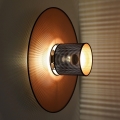 Duolla - Nástenné svietidlo TOKYO SHINY 1xE27/15W/230V pr. 50 cm medená/čierna