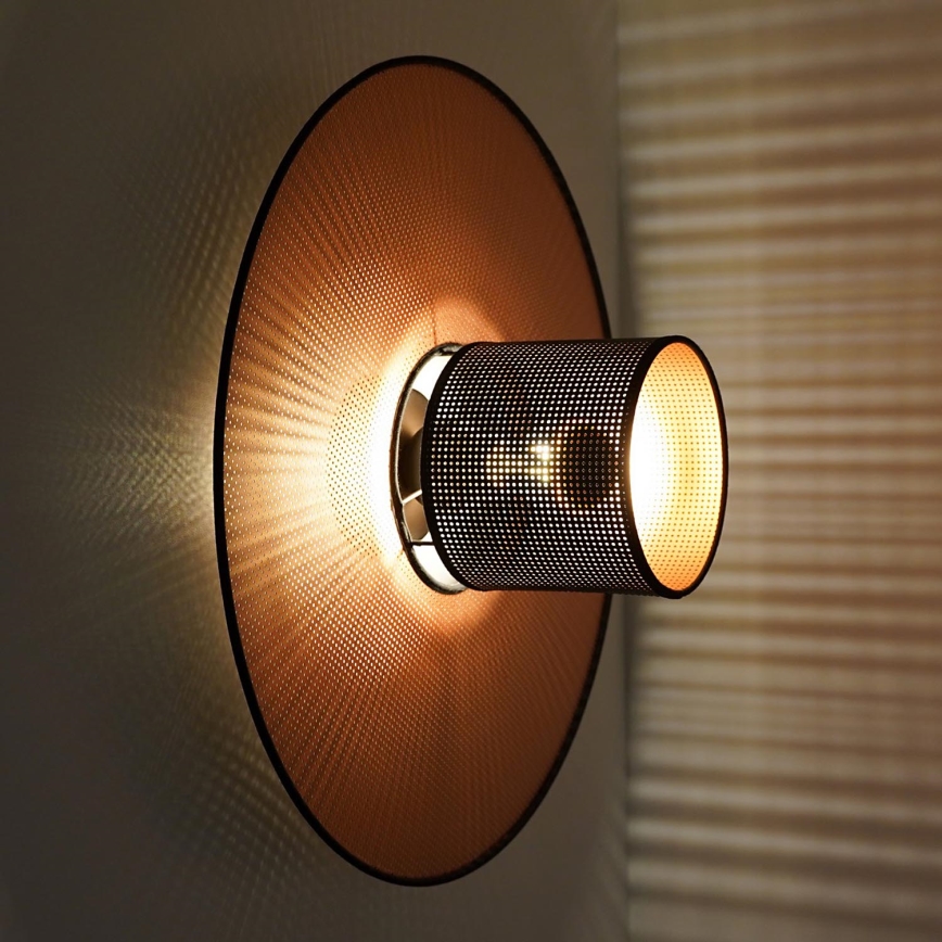 Duolla - Nástenné svietidlo TOKYO SHINY 1xE27/15W/230V pr. 50 cm medená/čierna
