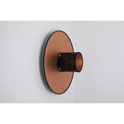 Duolla - Nástenné svietidlo TOKYO SHINY 1xE27/15W/230V pr. 50 cm medená/čierna