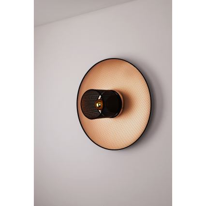 Duolla - Nástenné svietidlo TOKYO SHINY 1xE27/15W/230V pr. 50 cm medená/čierna