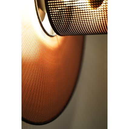 Duolla - Nástenné svietidlo TOKYO SHINY 1xE27/15W/230V pr. 50 cm medená/čierna