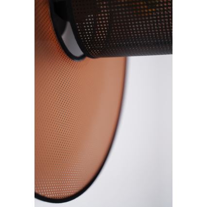 Duolla - Nástenné svietidlo TOKYO SHINY 1xE27/15W/230V pr. 50 cm medená/čierna
