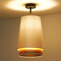 Duolla - Prisadený luster BELL SHINY 1xE27/15W/230V pr. 25 cm biela/medená