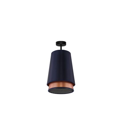 Duolla - Prisadený luster BELL SHINY 1xE27/15W/230V pr. 25 cm modrá/medená
