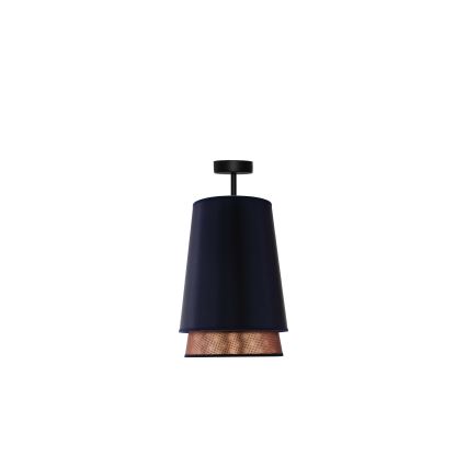 Duolla - Prisadený luster BELL SHINY 1xE27/15W/230V pr. 25 cm modrá/medená
