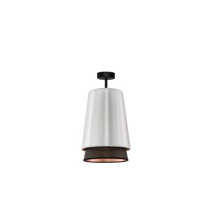 Duolla - Prisadený luster BELL SHINY 1xE27/15W/230V pr. 25 cm strieborná/čierna