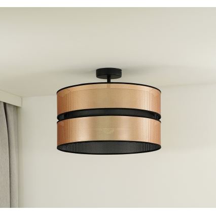 Duolla - Prisadený luster COPPER SHINY 1xE27/15W/230V pr. 40 cm medená/čierna