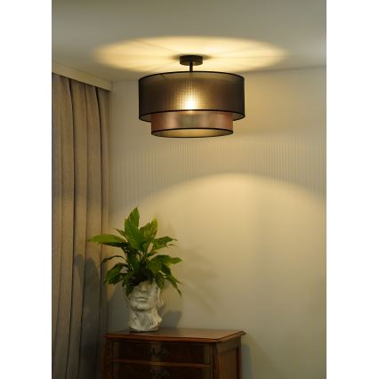 Duolla - Prisadený luster COPPER SHINY 1xE27/15W/230V pr. 45 cm hnedá/medená