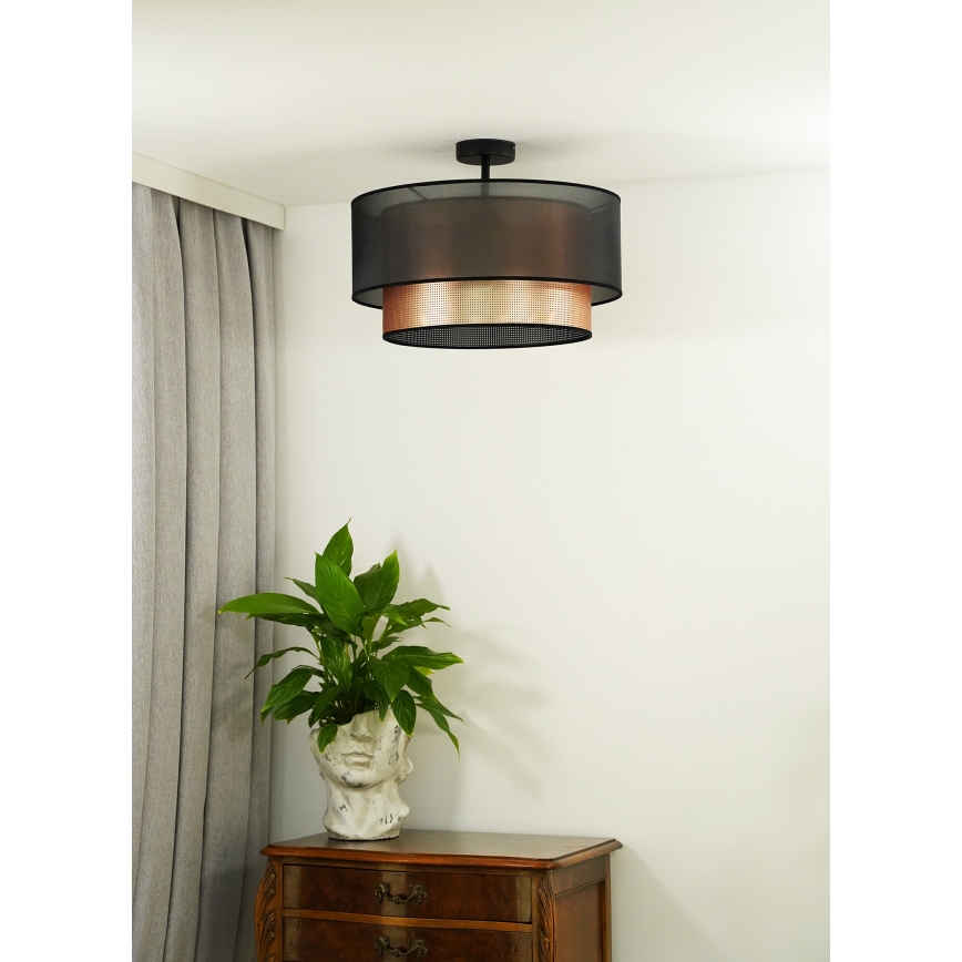 Duolla - Prisadený luster COPPER SHINY 1xE27/15W/230V pr. 45 cm hnedá/medená