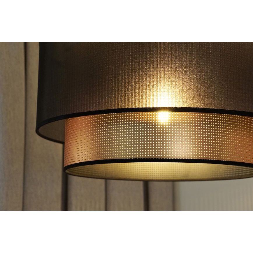 Duolla - Prisadený luster COPPER SHINY 1xE27/15W/230V pr. 45 cm hnedá/medená