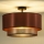 Duolla - Prisadený luster COPPER SHINY 1xE27/15W/230V pr. 45 cm medená