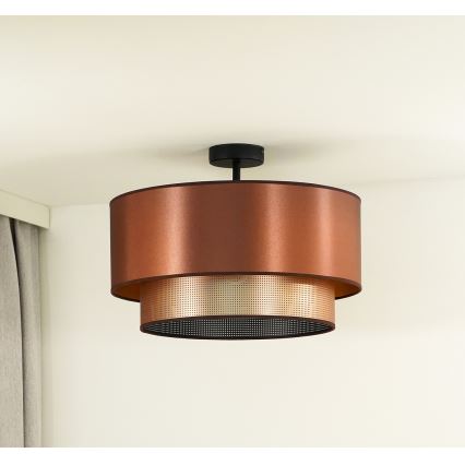 Duolla - Prisadený luster COPPER SHINY 1xE27/15W/230V pr. 45 cm medená