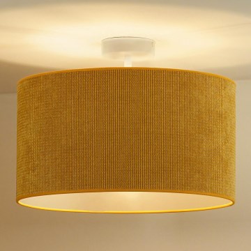 Duolla - Prisadený luster CORDUROY 1xE27/15W/230V pr. 40 cm žltá