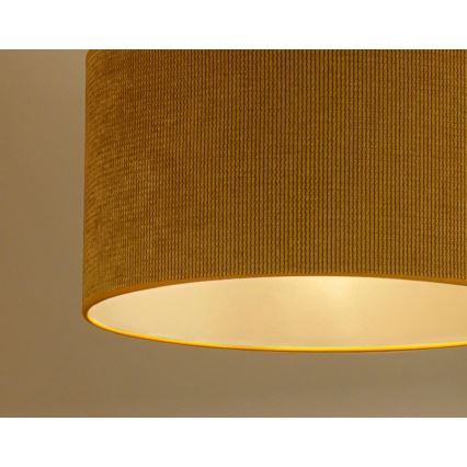 Duolla - Prisadený luster CORDUROY 1xE27/15W/230V pr. 40 cm žltá
