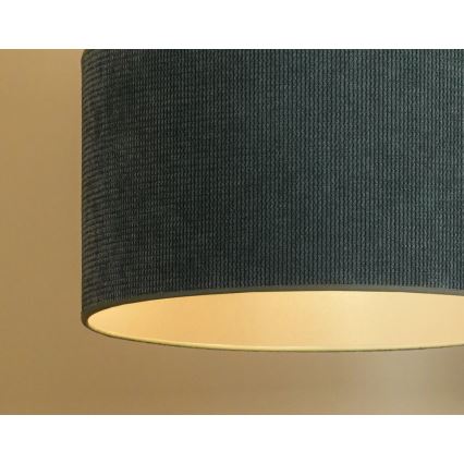 Duolla - Prisadený luster CORDUROY 1xE27/15W/230V svetlo pr. 40 cm modrá