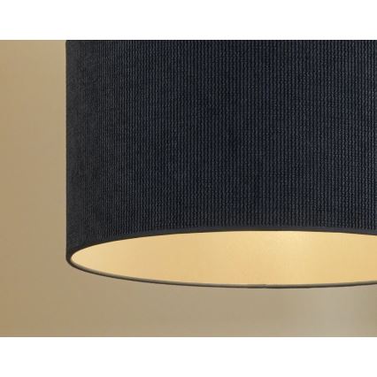 Duolla - Prisadený luster CORDUROY 1xE27/15W/230V tmavo pr. 40 cm modrá
