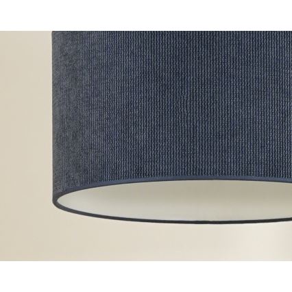 Duolla - Prisadený luster CORDUROY 1xE27/15W/230V tmavo pr. 40 cm modrá