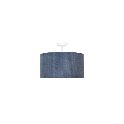 Duolla - Prisadený luster CORDUROY 1xE27/15W/230V tmavo pr. 40 cm modrá