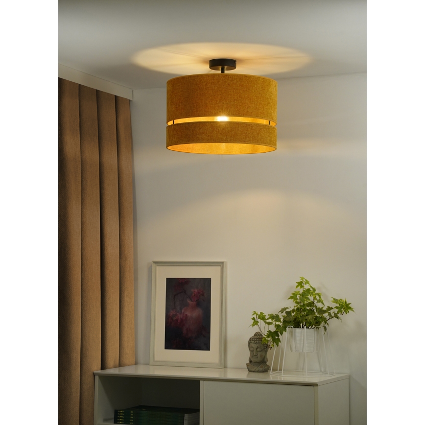 Duolla - Prisadený luster DOUBLE 1xE27/15W/230V pr. 40 cm oranžová