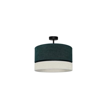 Duolla - Prisadený luster DOUBLE 1xE27/15W/230V pr. 40 cm zelená/šedá