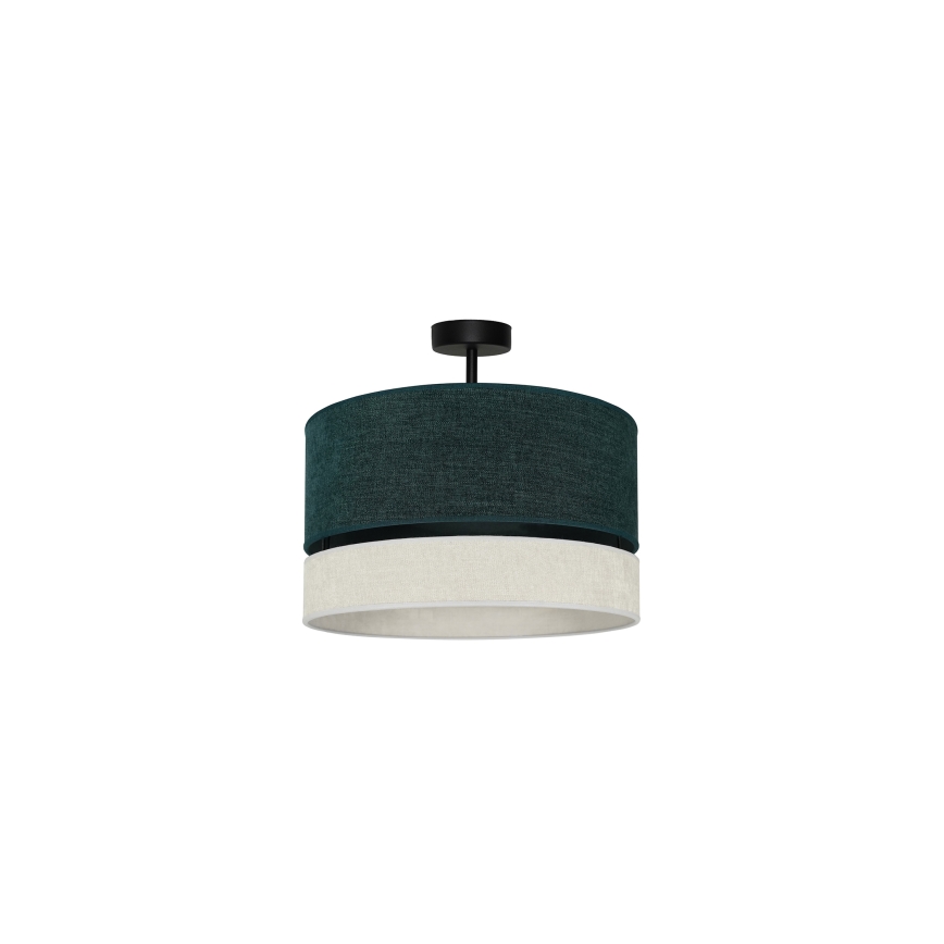 Duolla - Prisadený luster DOUBLE 1xE27/15W/230V pr. 40 cm zelená/šedá