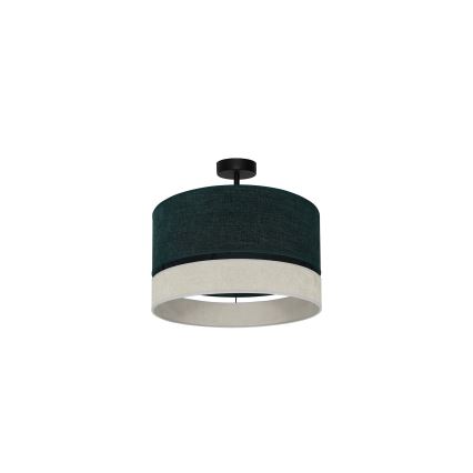 Duolla - Prisadený luster DOUBLE 1xE27/15W/230V pr. 40 cm zelená/šedá