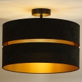 Duolla - Prisadený luster DUO 1xE27/15W/230V pr. 40 cm čierna/zlatá