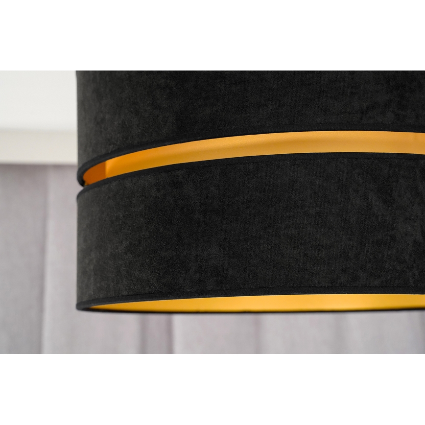 Duolla - Prisadený luster DUO 1xE27/15W/230V pr. 40 cm čierna/zlatá
