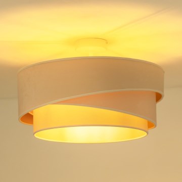 Duolla - Prisadený luster KOBO 1xE27/15W/230V pr. 45 cm krémová