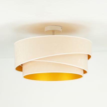 Duolla - Prisadený luster KOBO 1xE27/15W/230V pr. 45 cm krémová