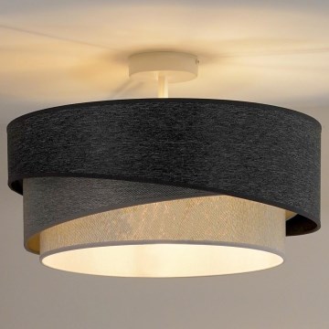 Duolla - Prisadený luster KOBO 1xE27/15W/230V pr. 45 cm šedá/biela