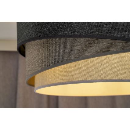 Duolla - Prisadený luster KOBO 1xE27/15W/230V pr. 45 cm šedá/biela