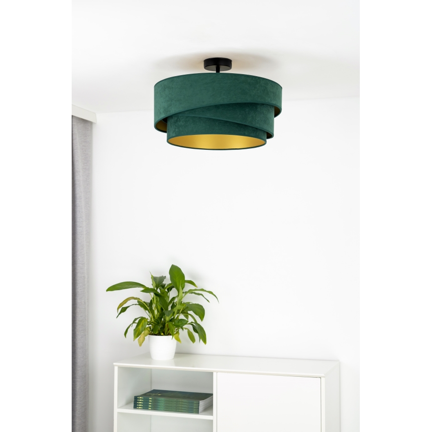 Duolla - Prisadený luster KOBO 1xE27/15W/230V pr. 45 cm zelená