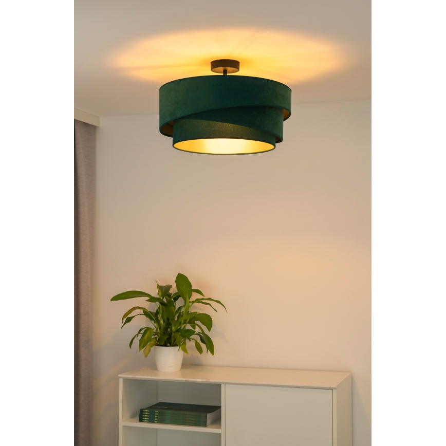 Duolla - Prisadený luster KOBO 1xE27/15W/230V pr. 45 cm zelená