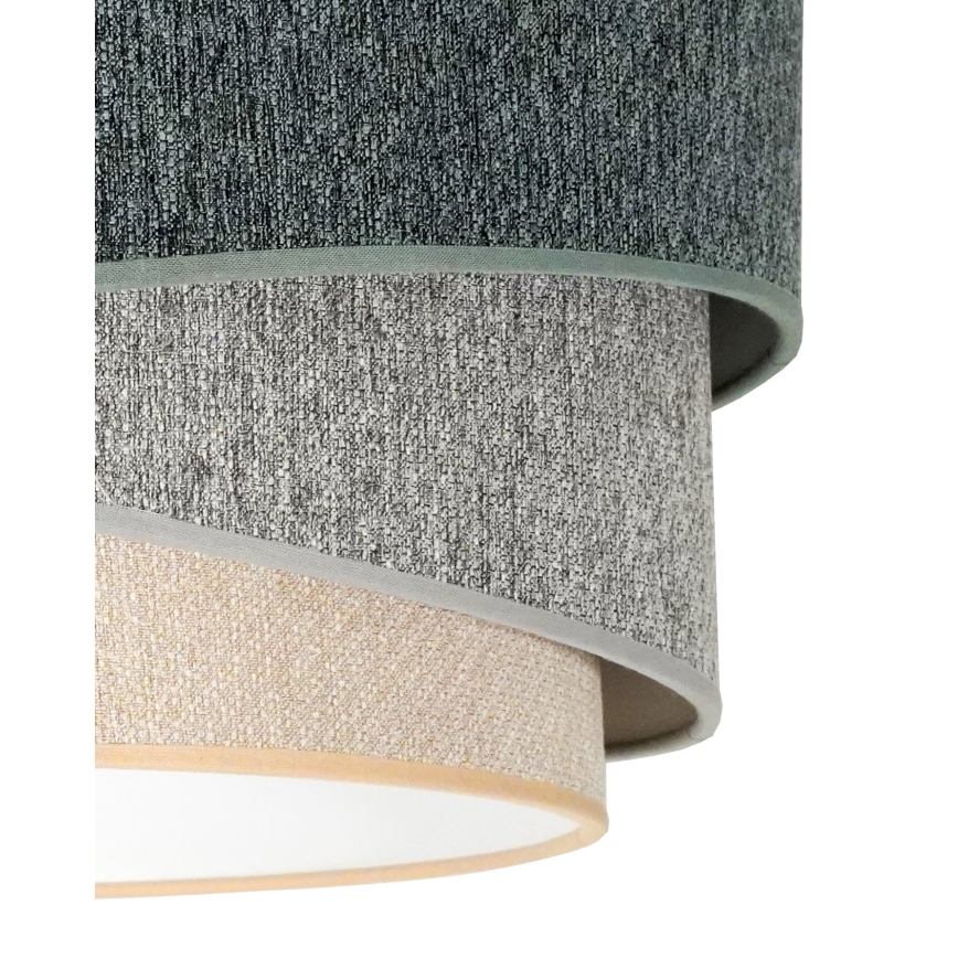 Duolla - Prisadený luster KOBO ECO RECYCLING 1xE27/15W/230V pr. 45 cm zelená/šedá/krémová