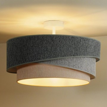 Duolla - Prisadený luster KOBO ECO RECYCLING 1xE27/15W/230V pr. 45 cm zelená/šedá/krémová