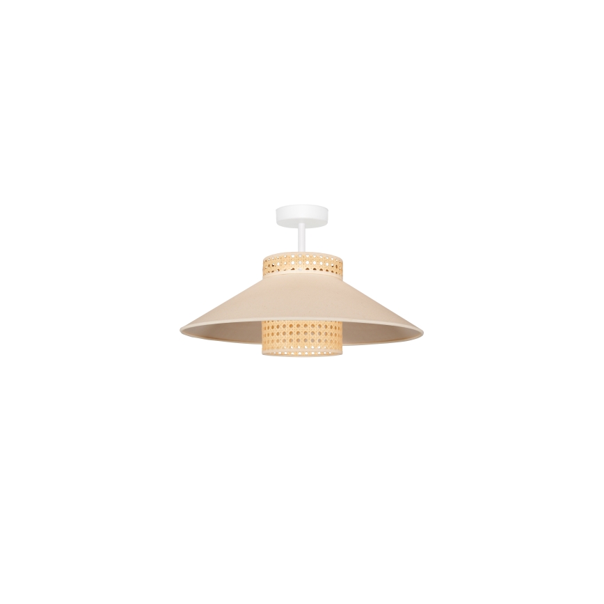 Duolla - Prisadený luster RIO RATTAN 1xE27/15W/230V pr. 45 cm béžová/ratan